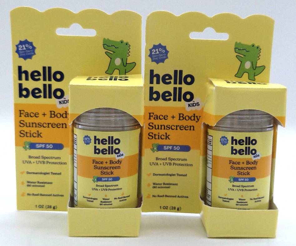 2 Pack Face and Body Sunscreen SPF 50 - 1 Oz Each - Broad Spectrum Sun Protection