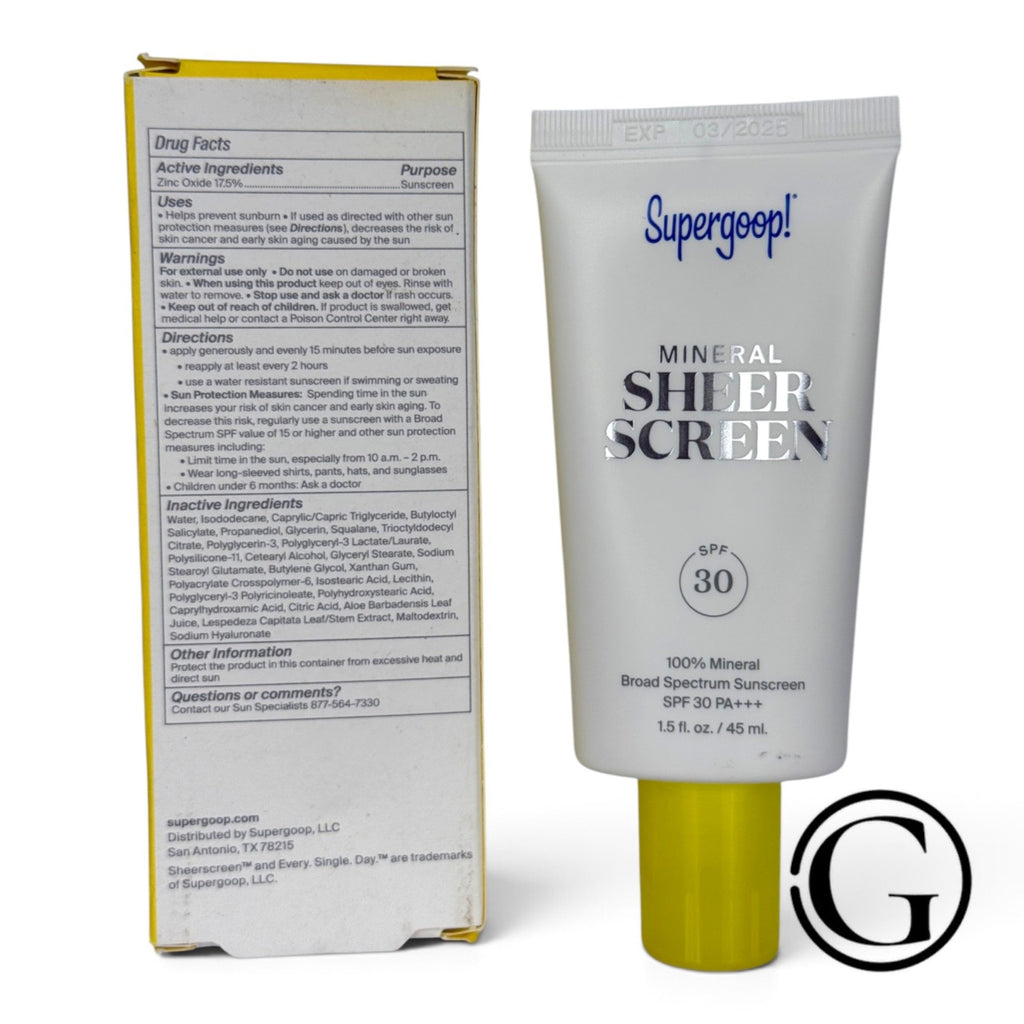 Mineral Sunscreen Primer SPF 30 - Sheer, Hydrating, Broad Spectrum Protection
