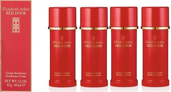 Elizabeth Arden Red Door Deodorant Cream Perfume Set - 4 x 1.5oz Women