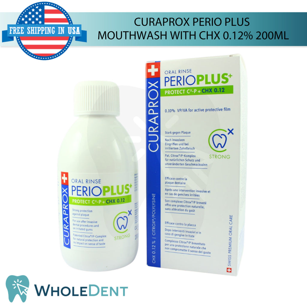 Dental Mouthwash with Chlorhexidine 0.12% - Antibacterial Oral Care 200ml