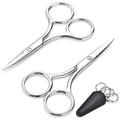 Professional Stainless Steel Eyebrow and Facial Hair Small Scissors - 3.5 Inch Precision Grooming Tool