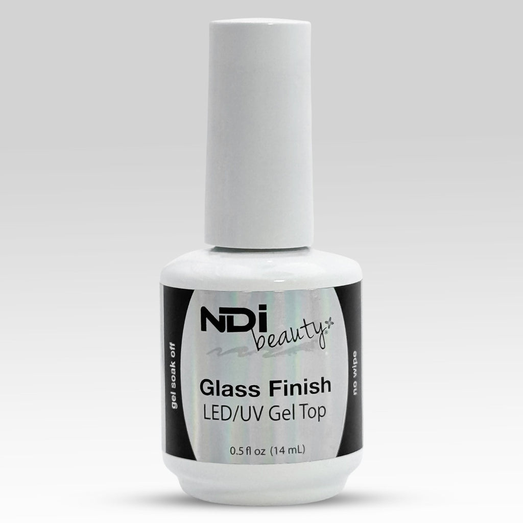 Clear Gel Top Coat for UV LED Nail Polish - No Wipe, Long-Lasting Shine 0.5oz