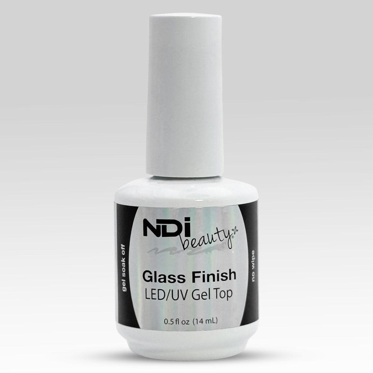 Clear Gel Top Coat for UV LED Nail Polish - No Wipe, Long-Lasting Shine 0.5oz