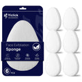 Exfoliating Facial Sponge Pack of 6 - Deep Cleansing & Gentle Scrubbing