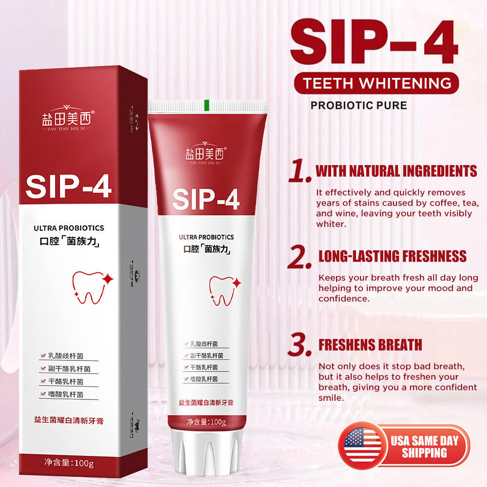 Probiotic Whitening Toothpaste for Brightening & Fresh Breath - All Variants
