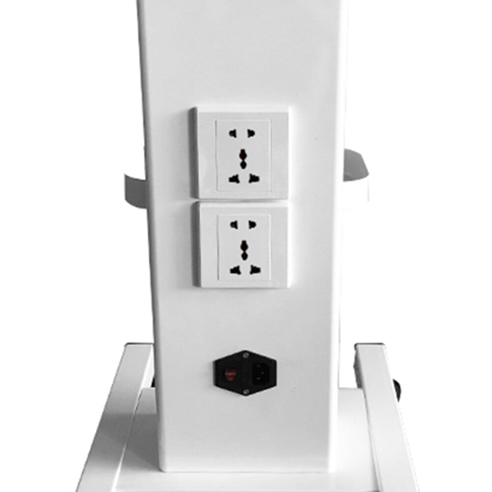 Salon Trolley Cart with Sockets - Mobile Beauty Equipment Stand