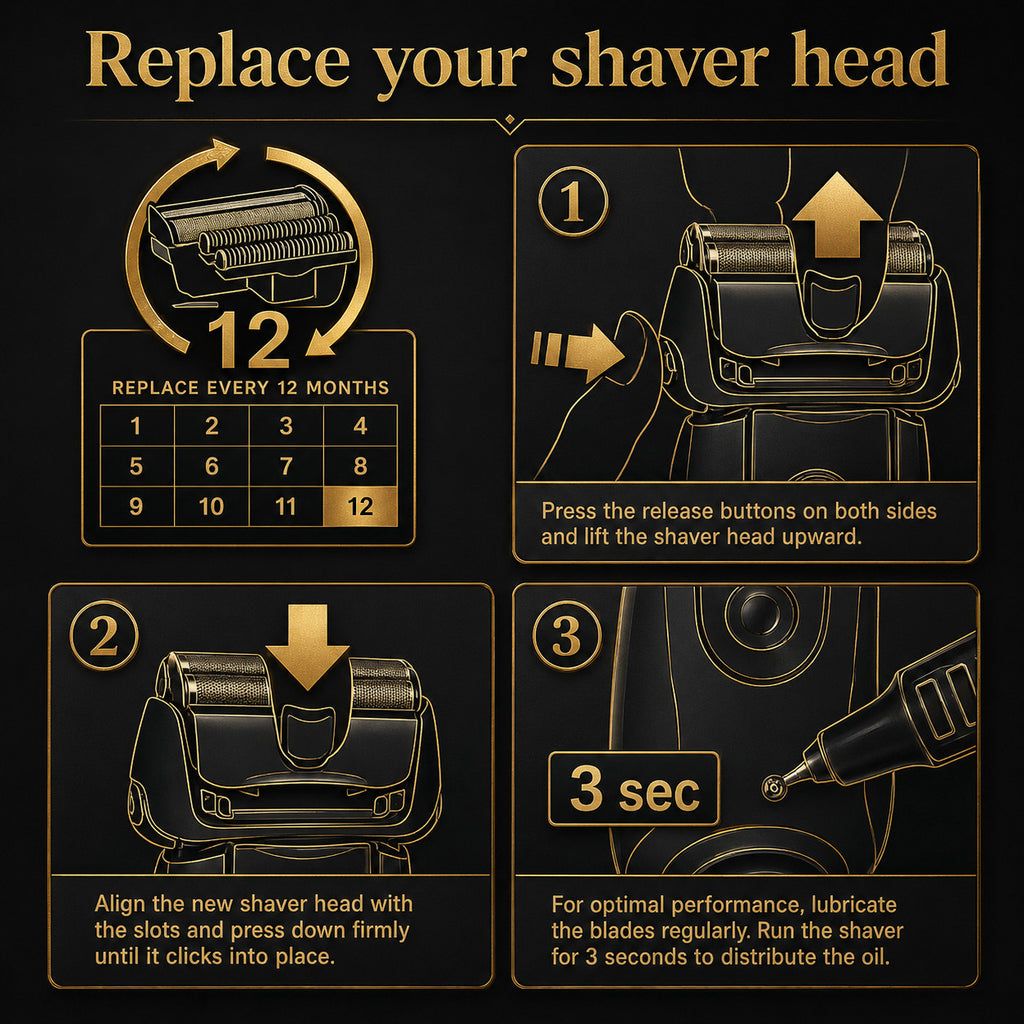 Replacement Foil Shaver Head for Braun Series 7 70S 790cc 760cc 750cc 735s 730 - Pack Options