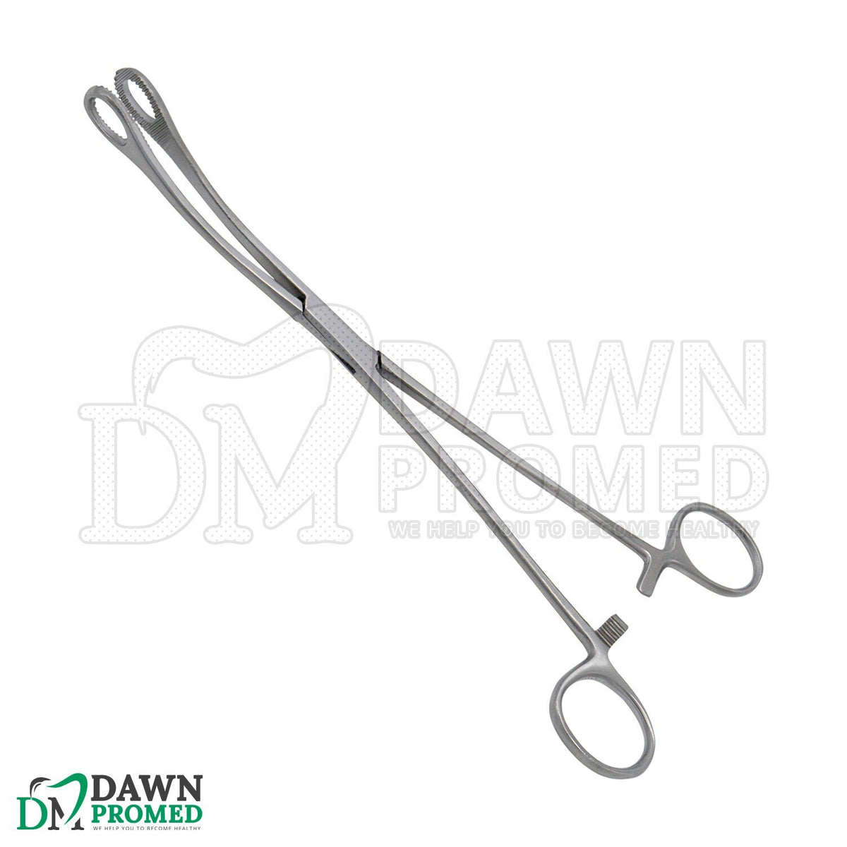 Sponge Forceps 7 in Curved Serrated Hemostat - Medical Grade Stainless Steel