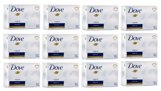 Dove Original Beauty Bar 12 Pack - Deep Moisture, Sulfate & Paraben Free