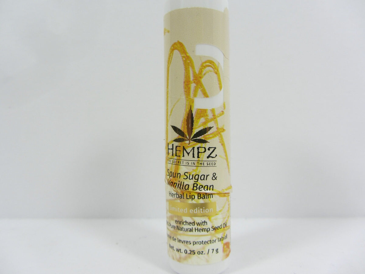3 Pack Hempz Lip Balm Set - Spun Sugar & Vanilla Bean Moisturizing