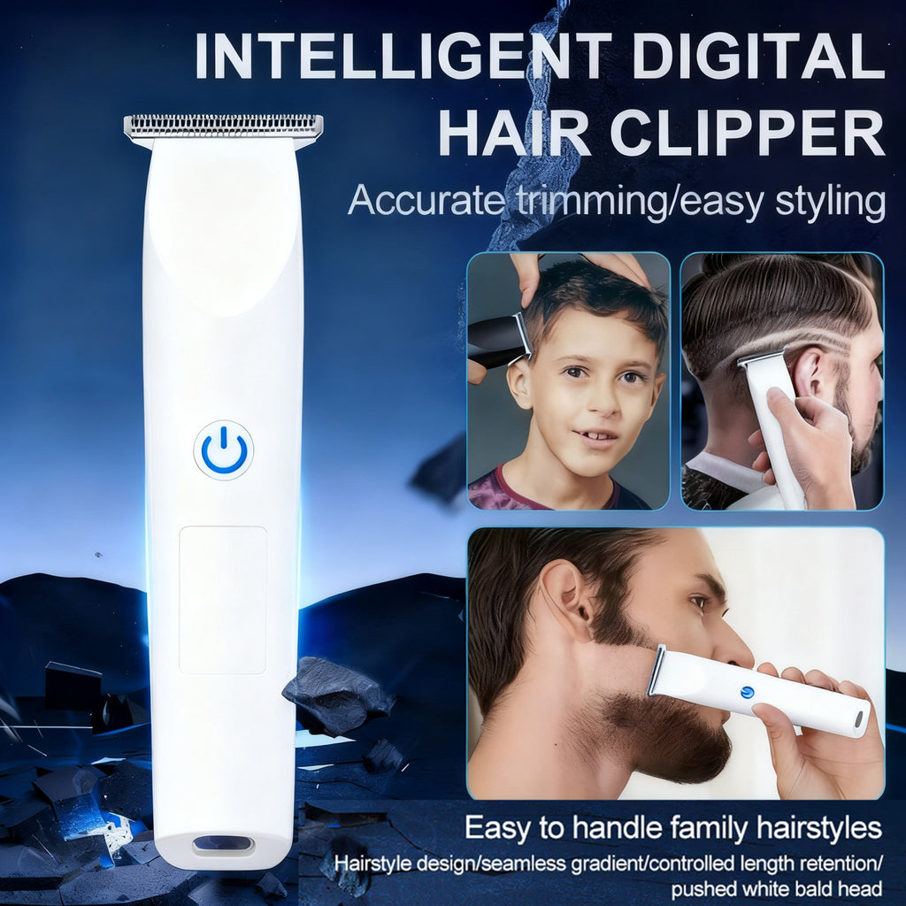 Cordless Men’s Hair Clippers & Beard Trimmer Set - Rechargeable Electric Shaving Machine