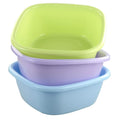 12 Qt Plastic Wash Basin Tubs Set of 3 Commercial Dish Tubs White