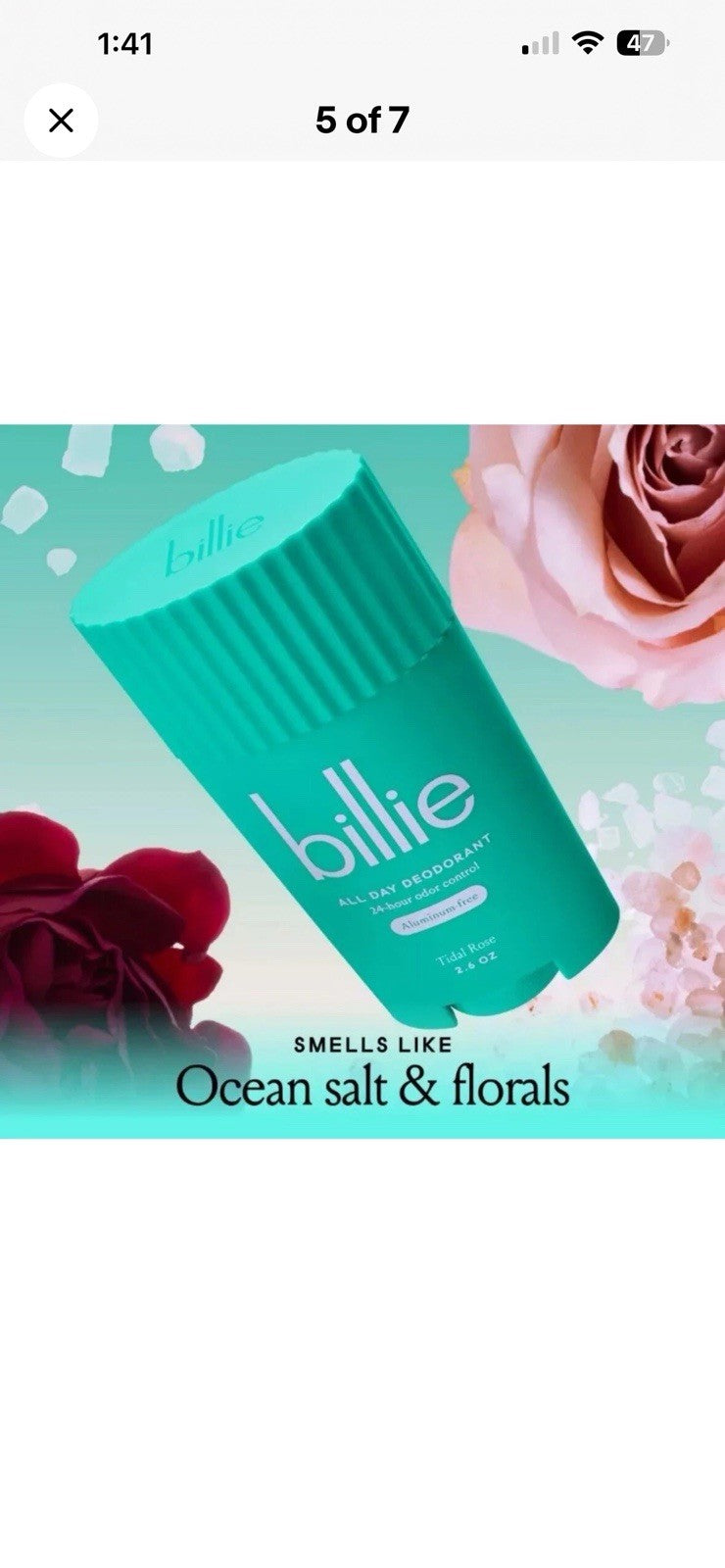 Women's Aluminum-Free Deodorant Stick - Tidal Rose Scent, 2.6 oz, Pack of 3