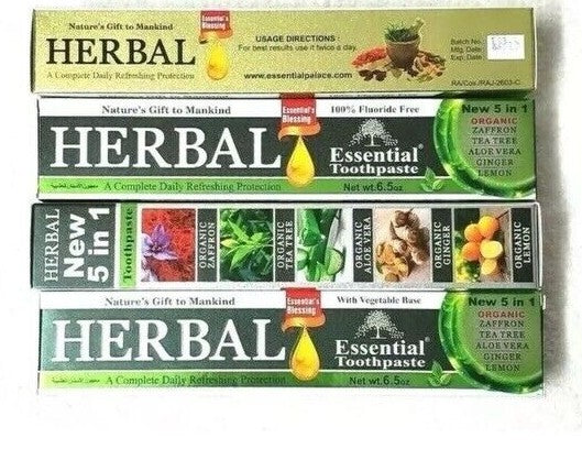 Herbal Fluoride-Free Toothpaste 5-in-1 Vegetable Base Natural Oral Care