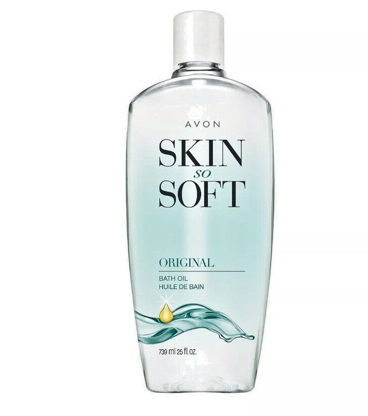 Avon Skin So Soft Original Bath Oil 25 fl oz with Free Travel Spray