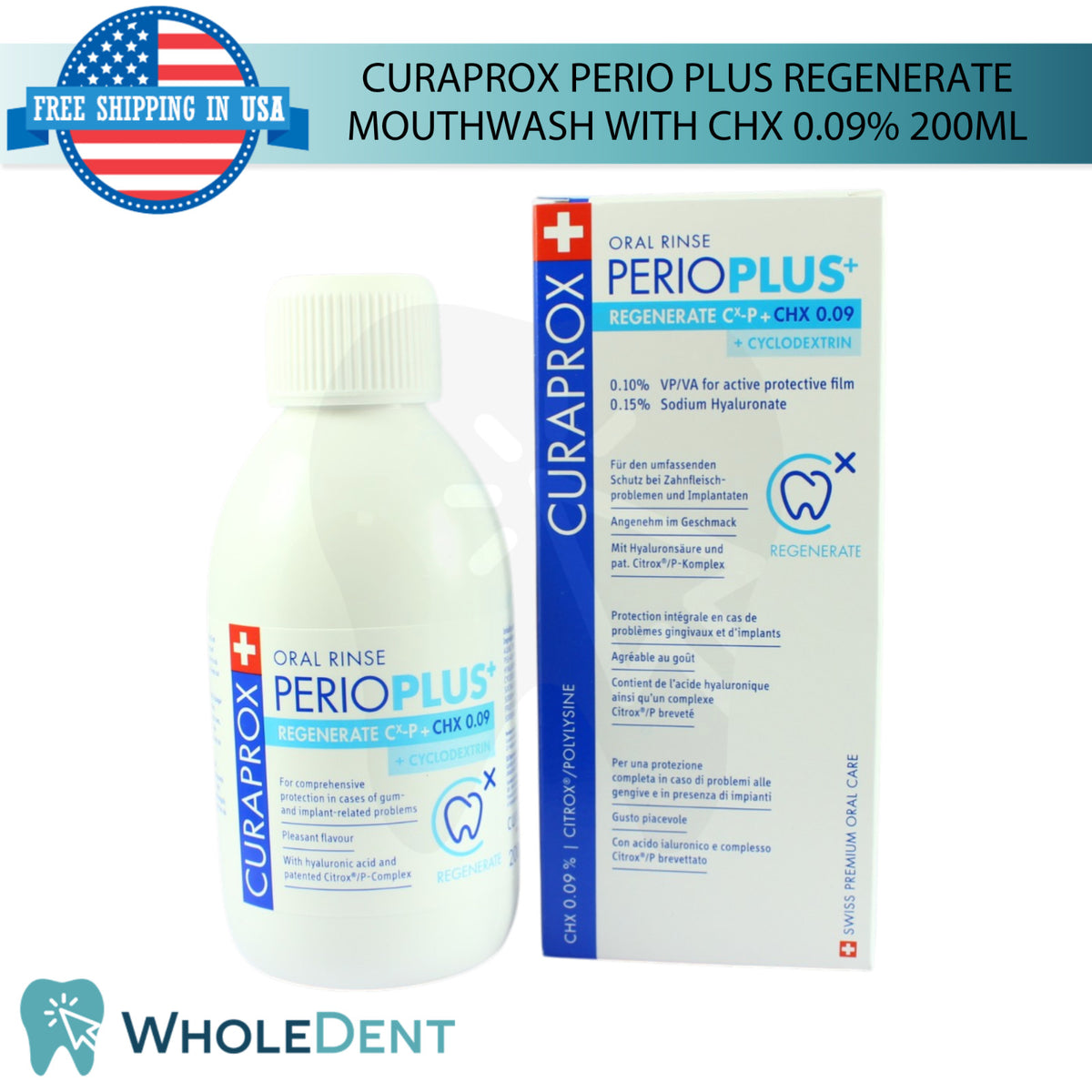 Antibacterial Mouthwash for Gum & Plaque Care - 200ml