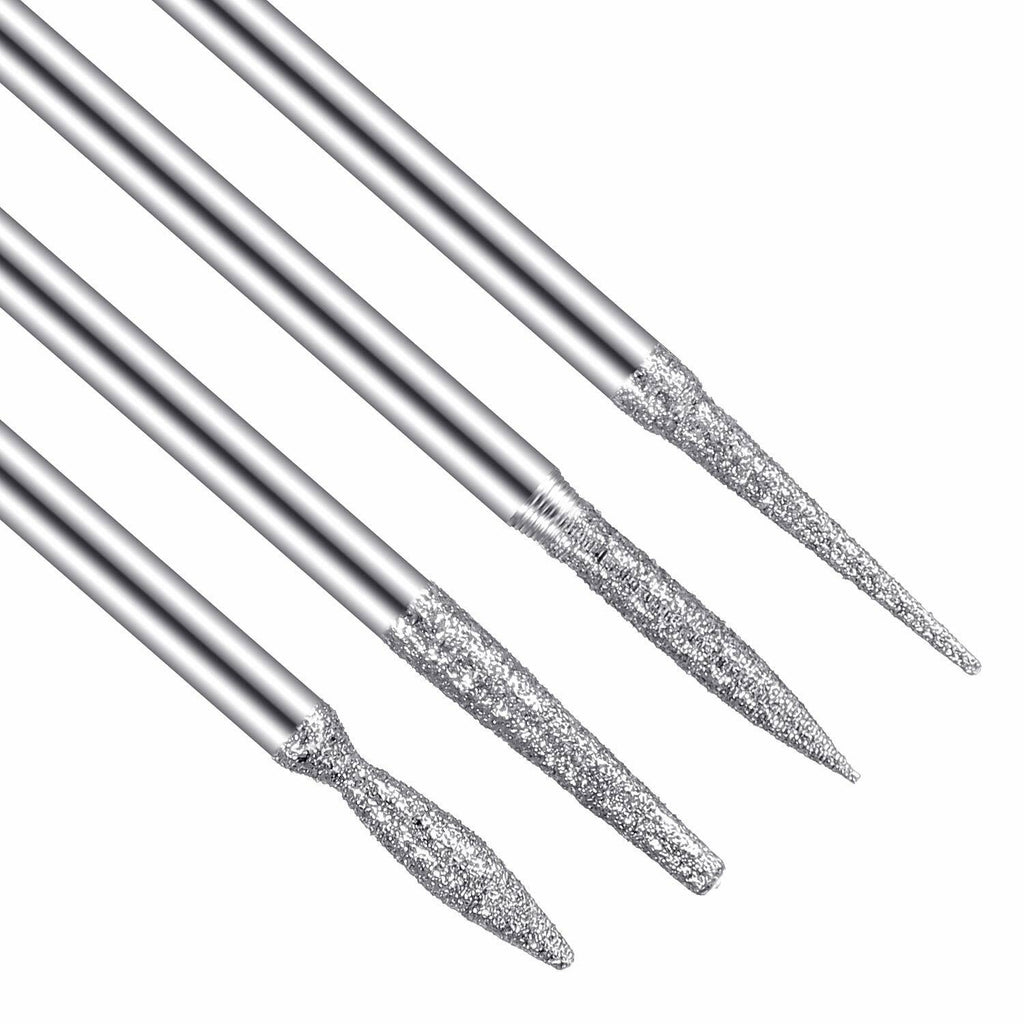 30Pcs Nail Drill Bits Set for Electric Manicure Pedicure Files - Titanium Coated