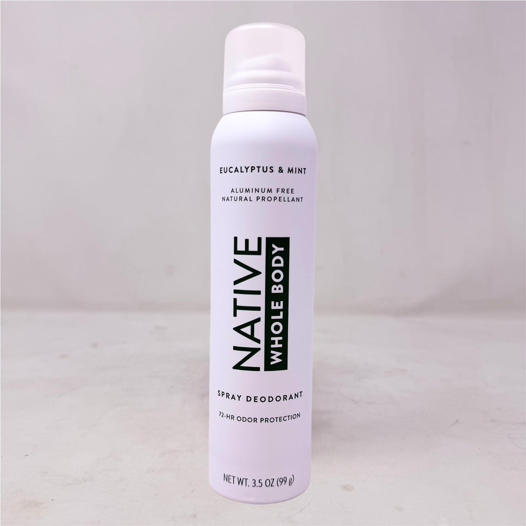 Native Whole Body Deodorant Spray Eucalyptus & Mint 3.5oz - Pack of 3