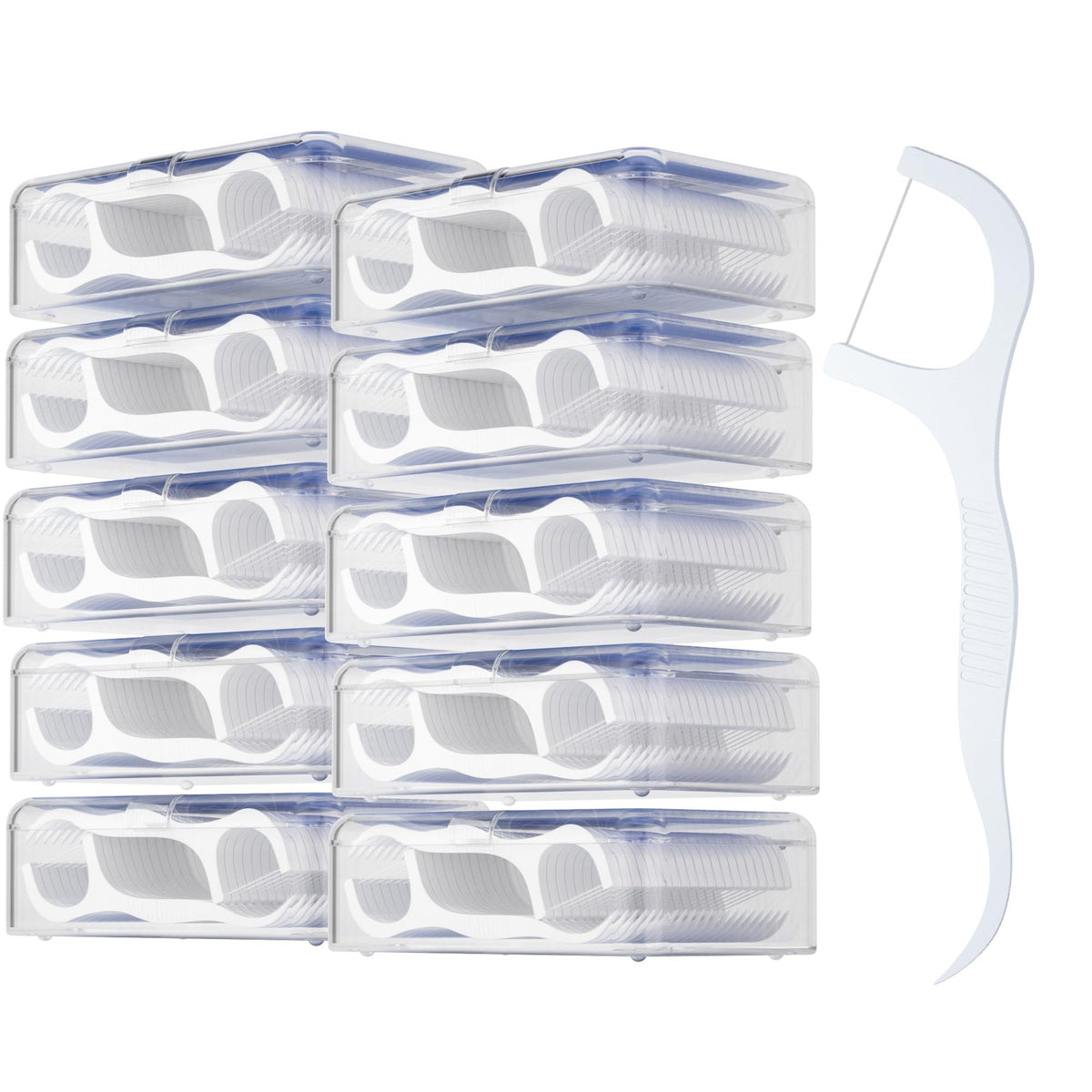 Bulk Dental Floss Picks 500 Pack for Oral Care with Travel Cases