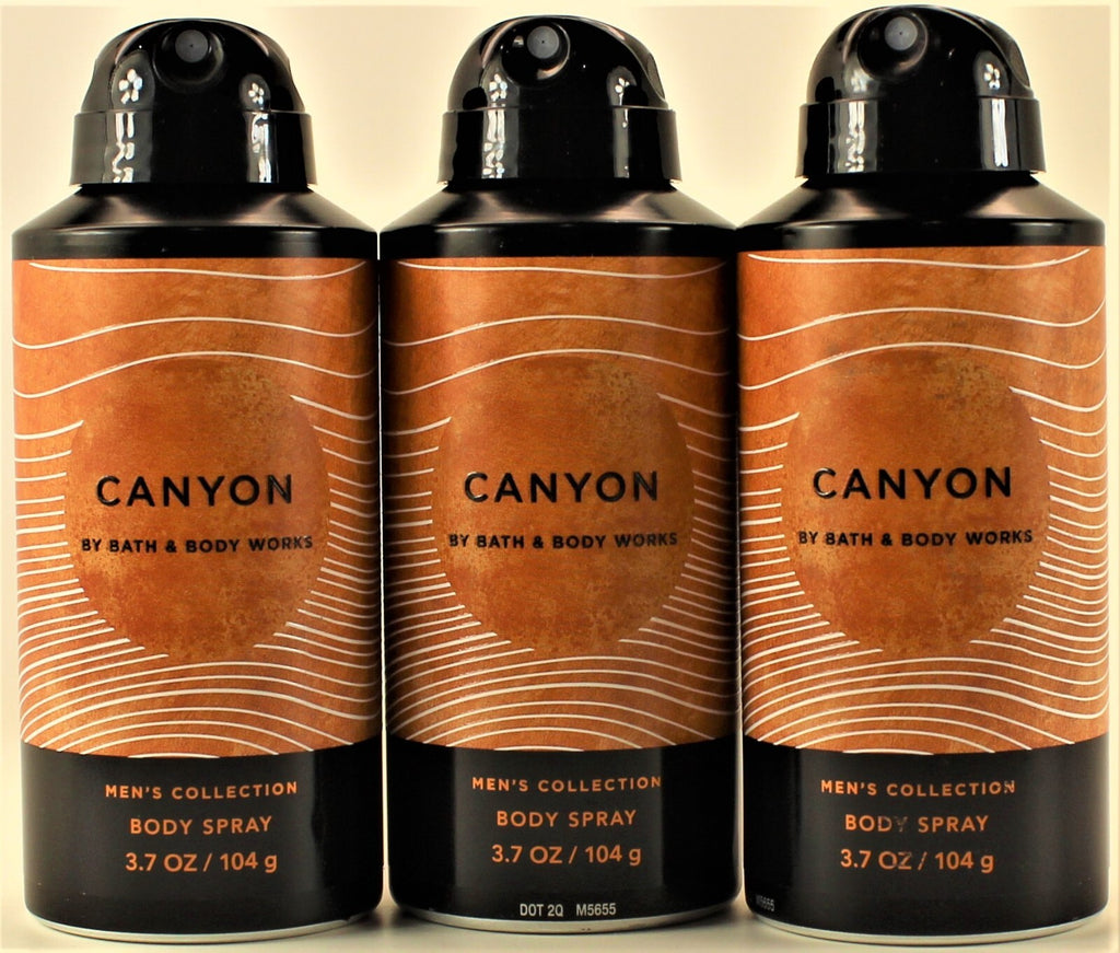 Deodorizing Body Spray for Men - Canyon Scent, 3.7oz, Pack of 3