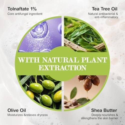 Antifungal Soap with Tea Tree & Eucalyptus - Deep Cleansing for Skin