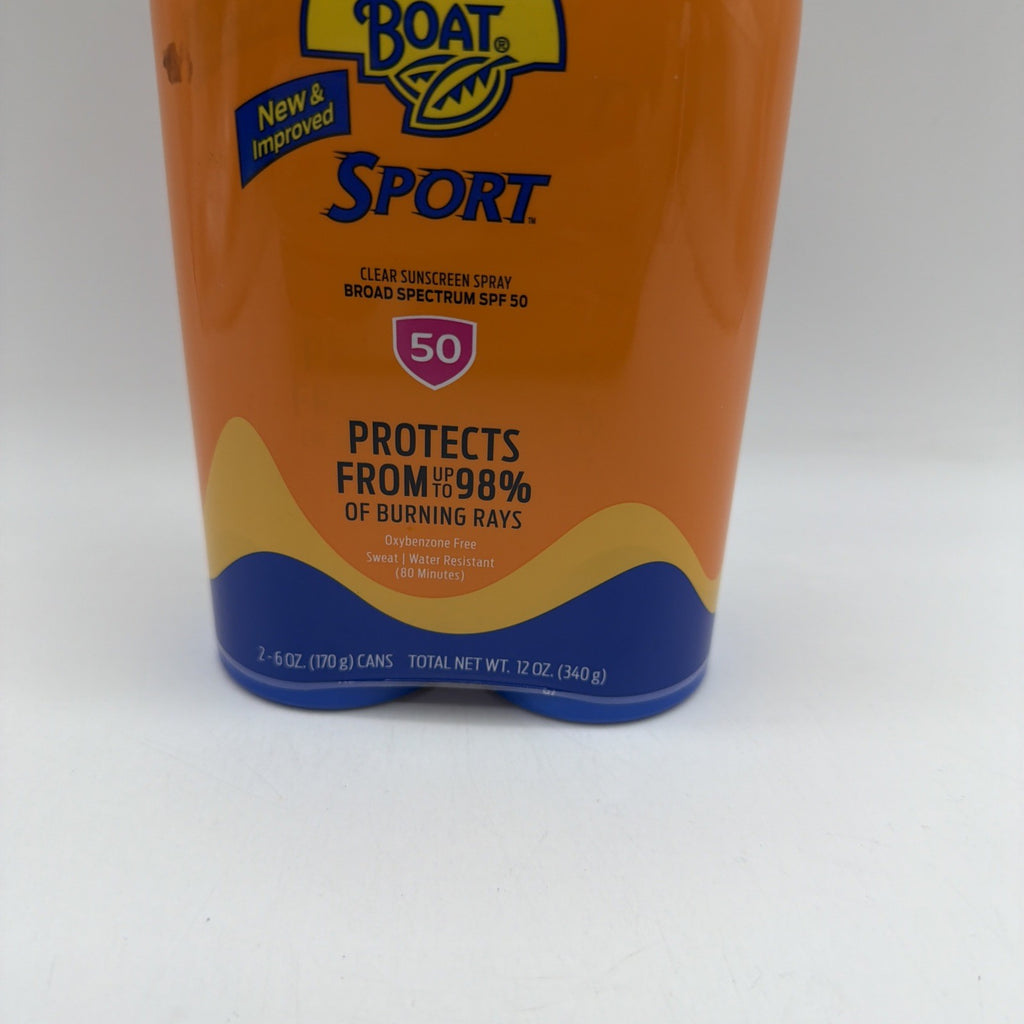 SPF 50 Sunscreen Spray Twin Pack Water Resistant & Oxybenzone Free