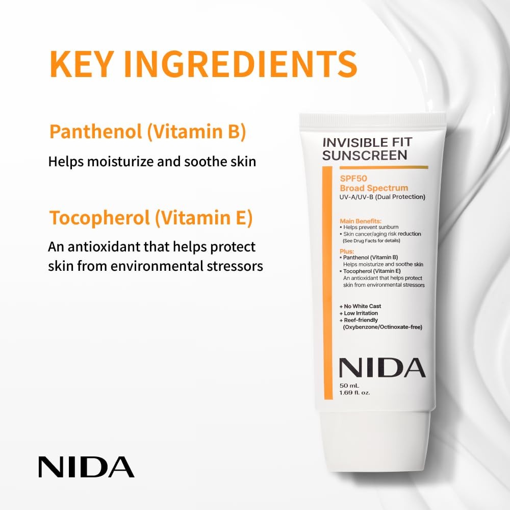 SPF 50 Broad Spectrum Sunscreen with Invisible Finish - Hydrating & Reef-Safe