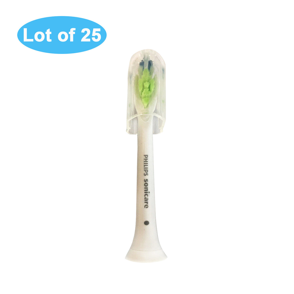 Genuine Philips Sonicare DiamondClean White Brush Heads - 25 Pack, No Box