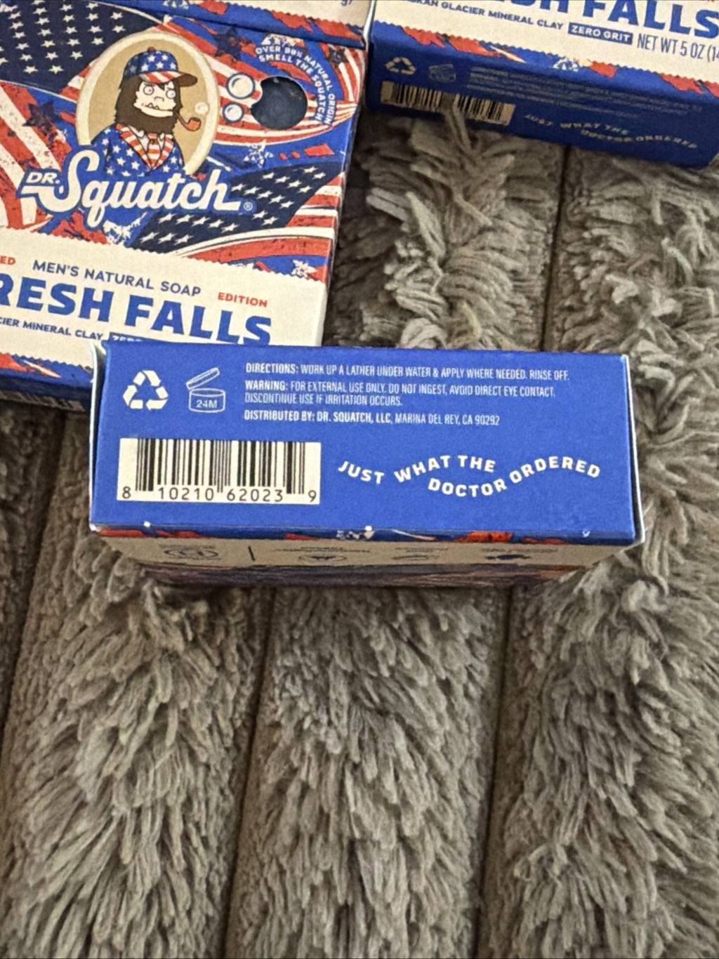 Dr. Squatch Freedom Fresh Deodorant Bar - Limited Edition 2026 Declaration Pack of 6