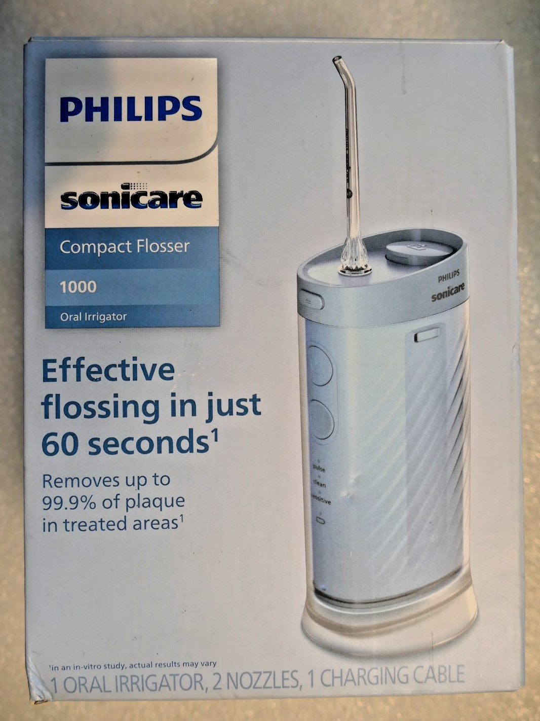 Portable Water Flosser Compact Sonicare HX3333/24 for Oral Care