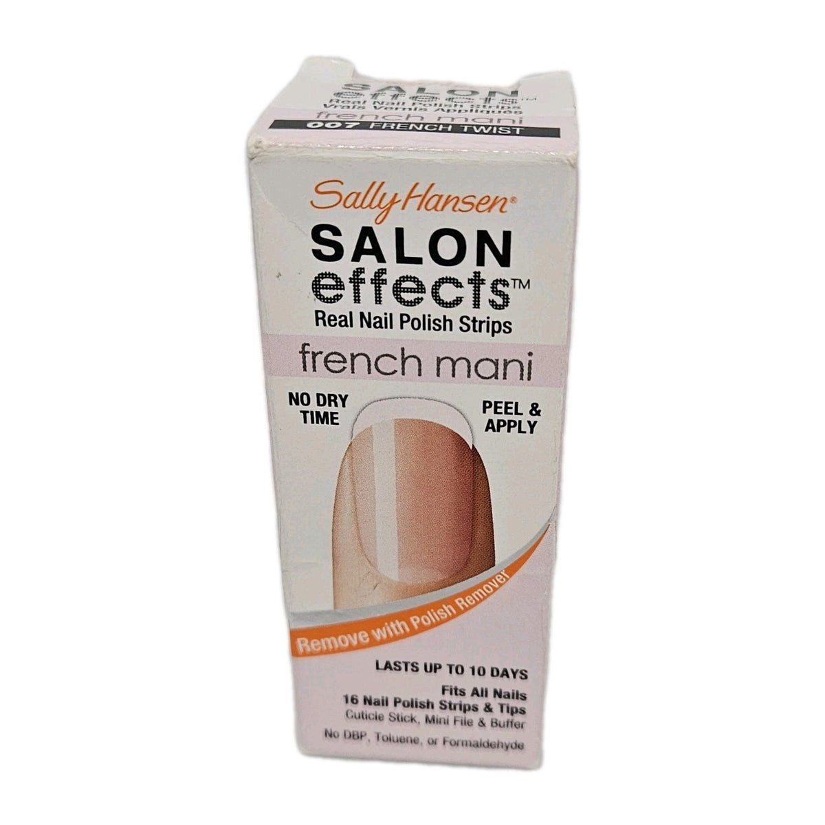 Nail Wraps & Strips - Salon Effects French Twist, Lasts 10 Days