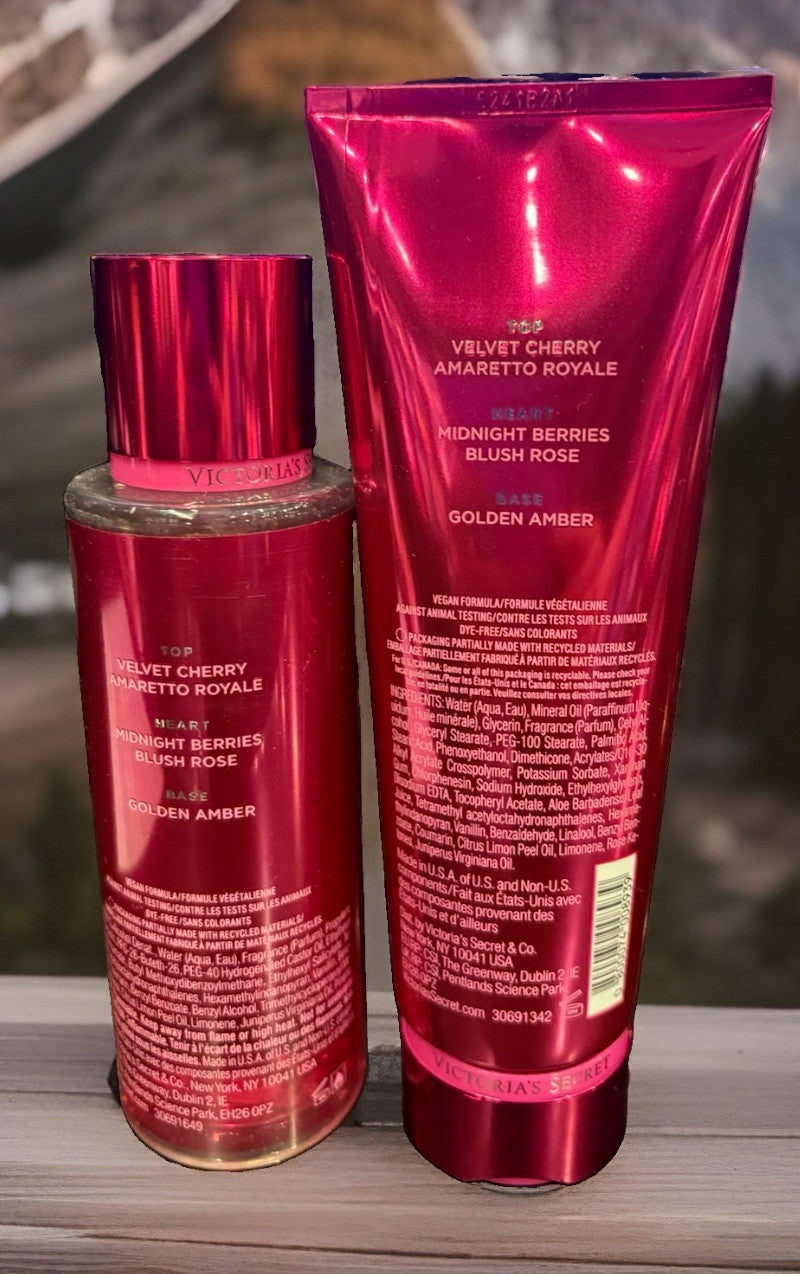 Victoria's Secret Christmas 2026 Body Mist & Lotion Set Blush Cherry Royale