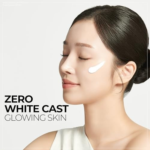 SPF 50+ Hydrating Sunscreen with No White Cast, Lightweight UV Cream