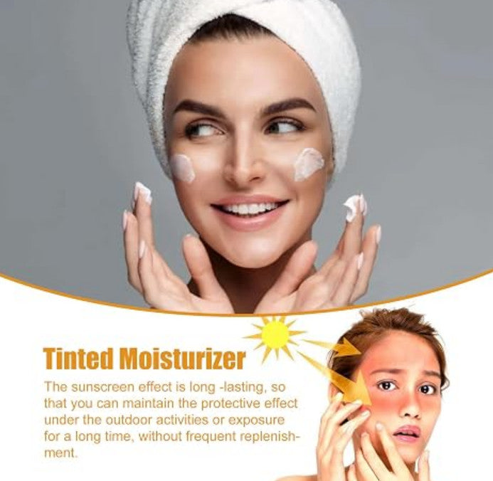 [US Seller] New Tinted Sunscreen SPF50+ PA+++ 50ml - Water Essence, Long-Lasting & Waterproof