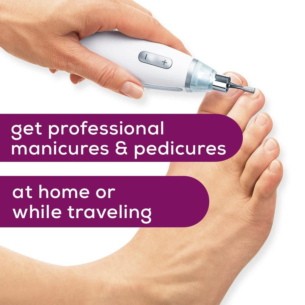 Professional Nail Drill Kit with 10 Attachments, Portable Electric File for Acrylic & Gel Nails