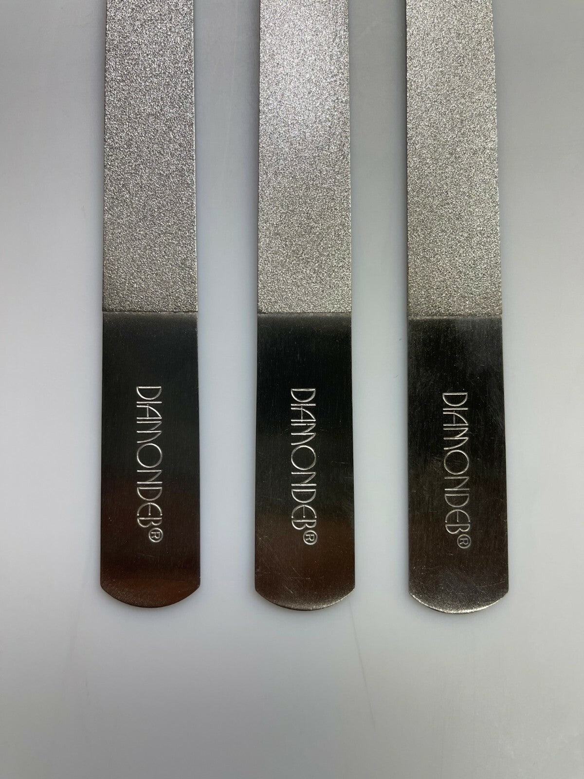 3-Pack Diamond Deb Manicure Nail Files 8 Inch Crystal Surface Authentic