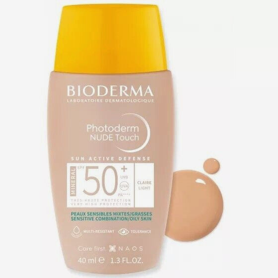 SPF50+ Mineral Sunscreen with Light Tint - Matte Finish, Water-Resistant, 40ml