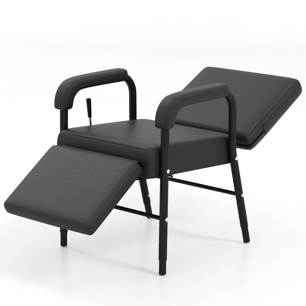 Heavy Duty Reclining Shampoo Chair with Leg Support for Salon & Barber