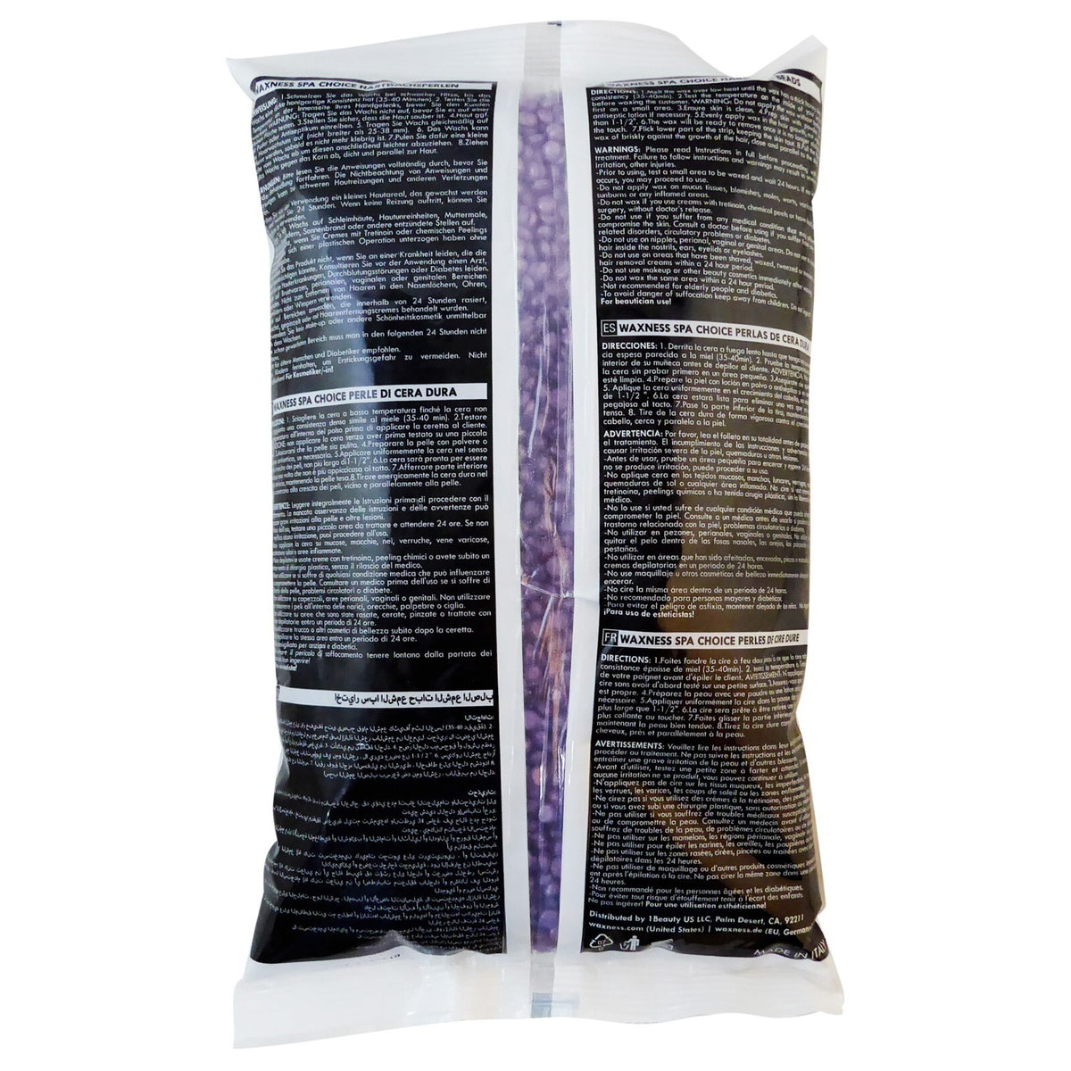 Hard Wax Beads for Hair Removal 2.2 lb Demi Creamy Tourmaline Wax Made in Italy