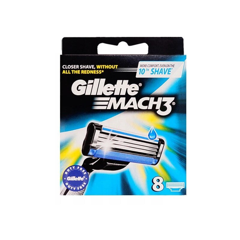 Gillette Mach3 Razor Blade Refills - 8 Count Replacement Cartridges