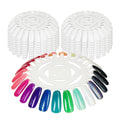 Nail Art Tips Display Wheel Set - 24 Tips per Wheel, 10 Wheels Pack