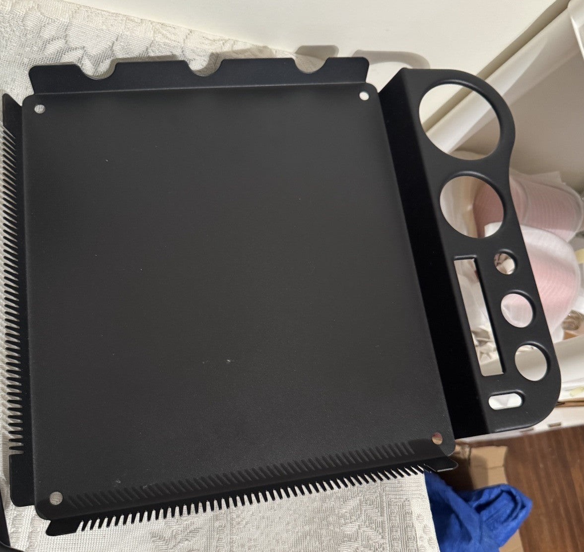 Adjustable Salon Tray for Barber Chairs Hair Extension and Tattoo Tools