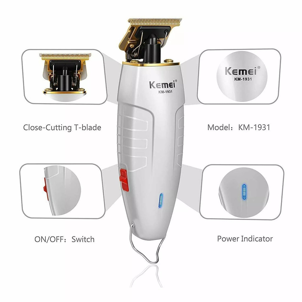 Cordless Electric Hair Trimmer Razor Clipper with USB Charging