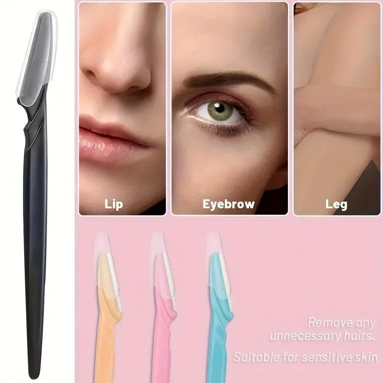 Eyebrow Razor Kit 12pcs Facial Hair Removal & Shaping Tools with Easy Grip Handle