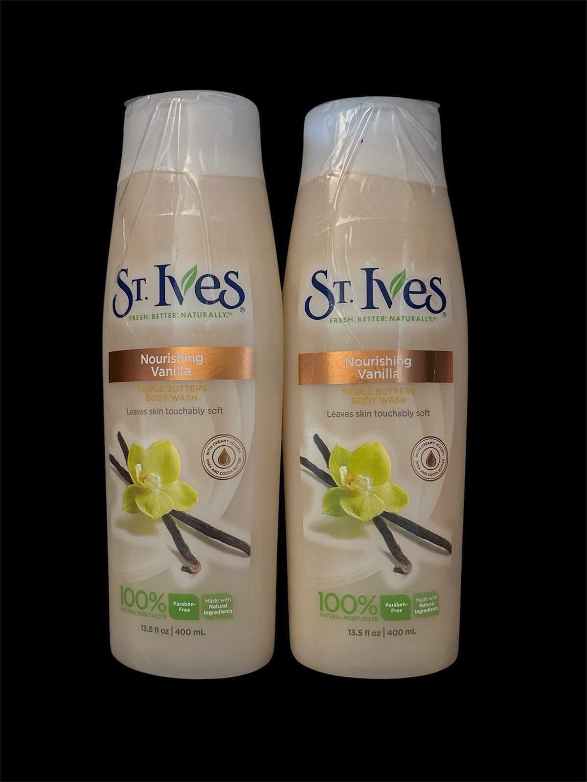 St. Ives Nourishing Vanilla Body Wash - Discontinued 13.5 Oz Pack of 2