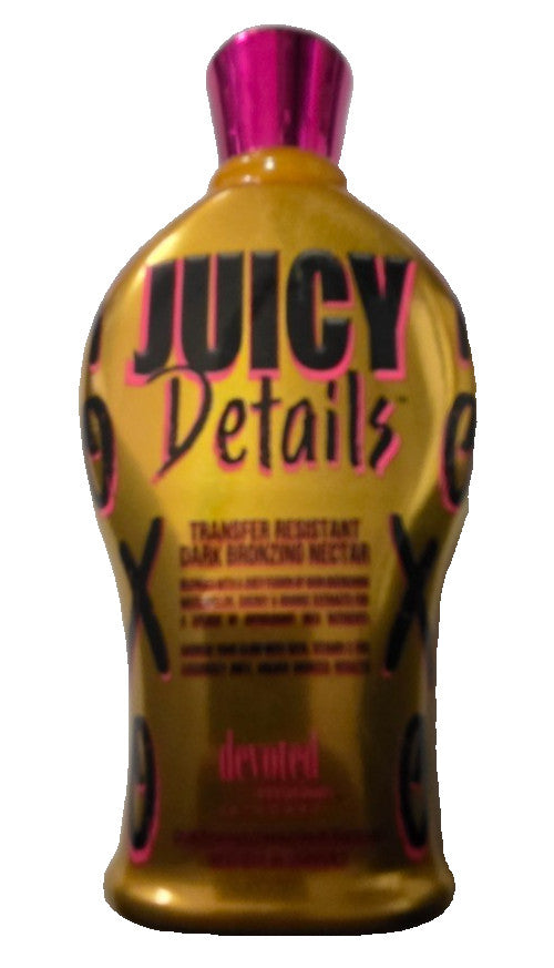 Devoted Creations Juicy Details Dark Bronzer Tanning Lotion 12.25 oz for Indoor Bed