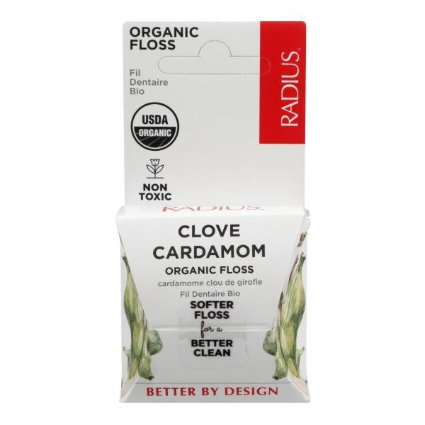 Vegan Dental Floss with Coconut Oil & Organic Clove Cardamom - 55 Yards Case of 6