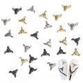 50pcs Cowboy Bull Head Nail Charms Halloween Retro Nail Art Decorations