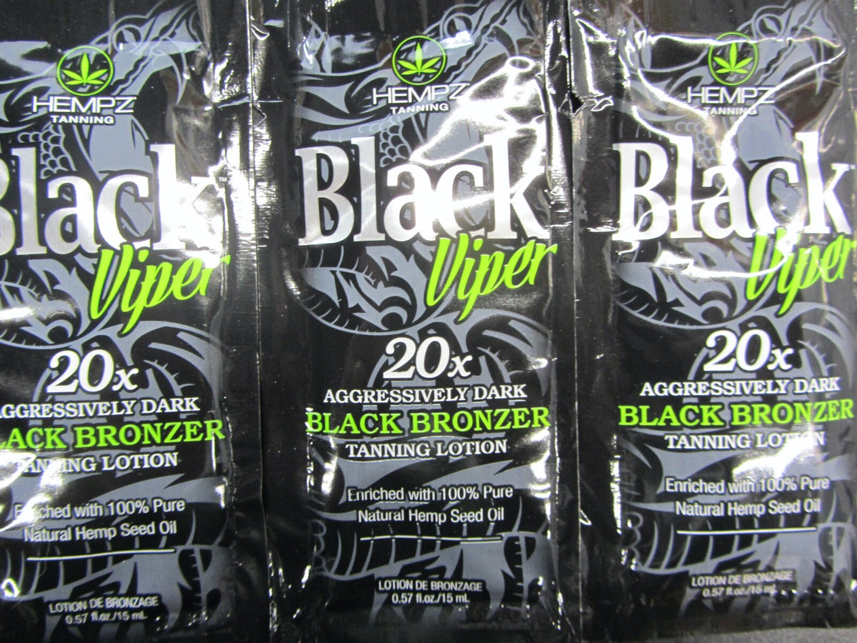 Black Viper 20X Aggressive Tanning Lotion Pack - Dark Bronzer for All Skin Types