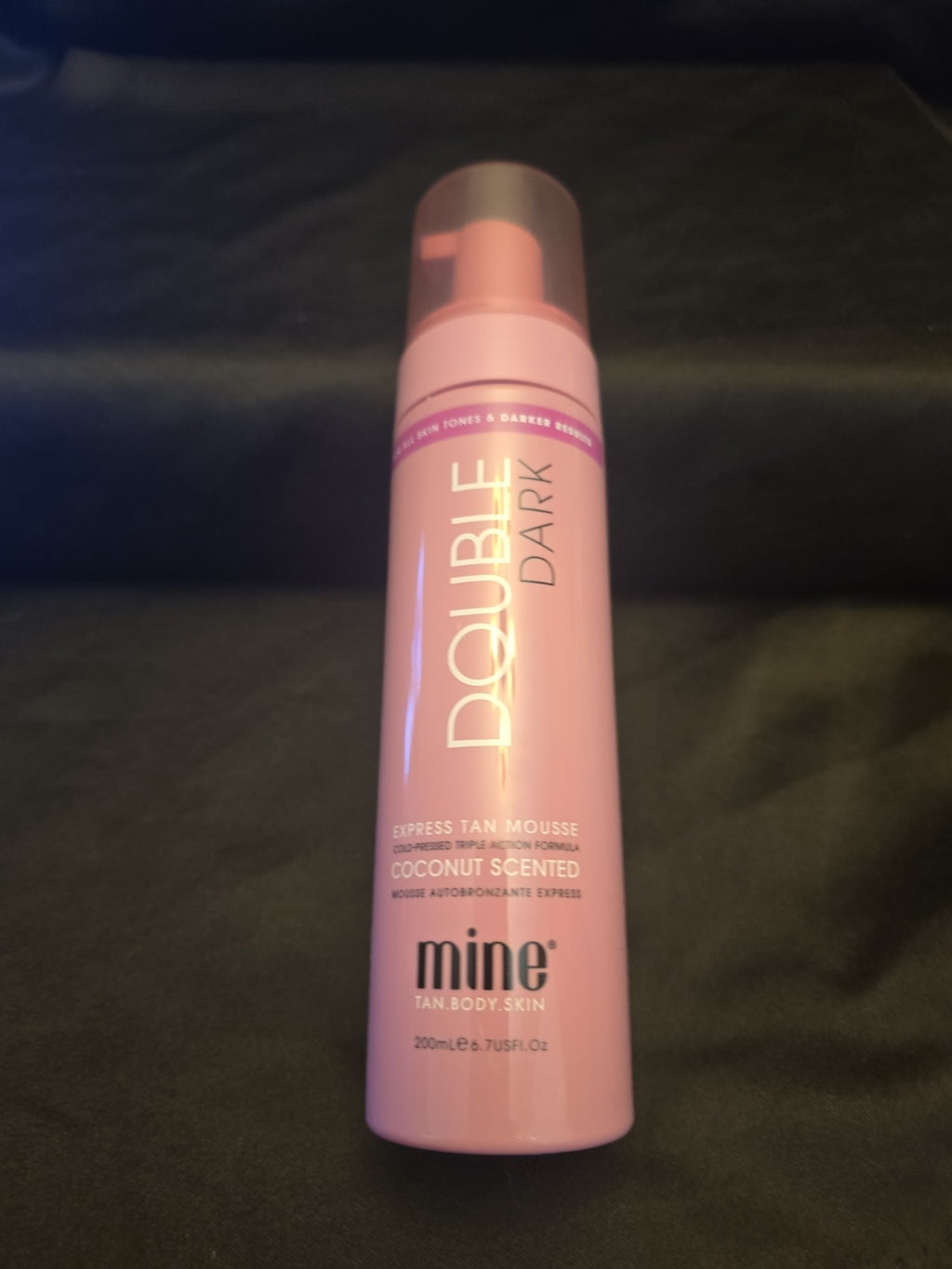Mine Tan Double Dark Self Tanner Mousse 6.7 fl oz, Deep Bronze Tan, Coconut Scent